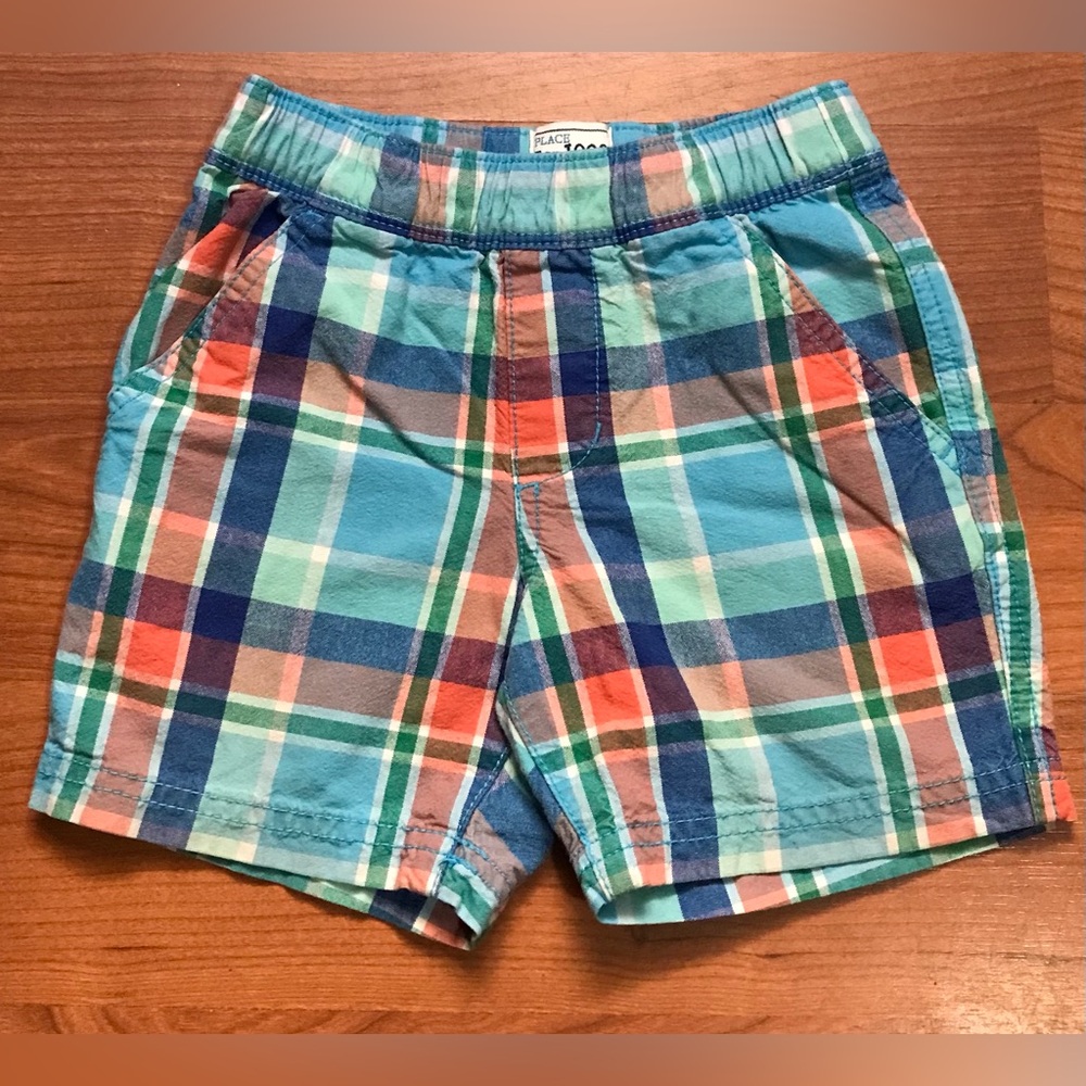 PLACE EST. 1989 Boys plaid shorts
